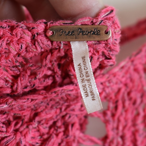 Free People Coral Knit Topper Size Small - Picture 5 of 8